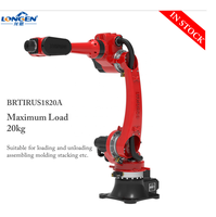 Robot industriel à 6 axes BORUNTE avec boîte de vitesses et moteur, manutention automatique, palettisation, capacité de charge de 20 kg, entraînement servo-électrique