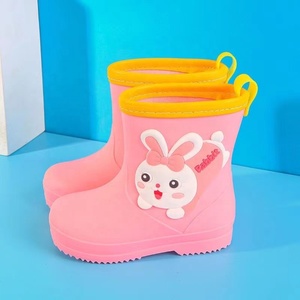 BAEWOON CRB07 Chaussures <span class=keywords><strong>de</strong></span> <span class=keywords><strong>pluie</strong></span> pour enfants, <span class=keywords><strong>bottes</strong></span> <span class=keywords><strong>de</strong></span> <span class=keywords><strong>pluie</strong></span> antidérapantes pour femmes, chaussures d'eau légères mi-hautes pour filles, chaussures d'eau pour bébés garçons d'âge préscolaire - Product Image 5