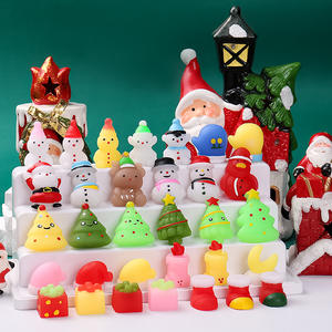 CHENXI Christmas Series Taba Mochi Pendentif Fidget Toys Xmas Mochi Snowman Elk Squeeze Toys for Kids - Product Image 4