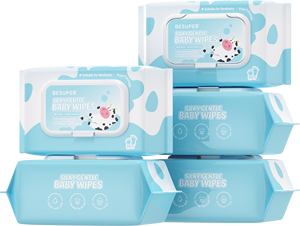 Salviette per Bambini BESUPER Silky Gentle 80 Pezzi, Idratanti Senza Alcool, OEM ODM - Product Image 1