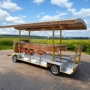 Vélo tandem 13 places à fourche en acier, vitesse unique, frein à disque, pédale standard, pour excursions touristiques, bar mobile, bière, crème glacée, nourriture - Product Image 6