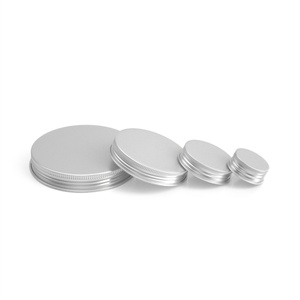 Tapa de rosca de aluminio plateada reciclable de 24 mm/32 mm/47 mm/89 mm con acabado mate para botellas/frascos cosméticos, botellas de suplementos y revestimiento para botellas de píldoras - Product Image 3