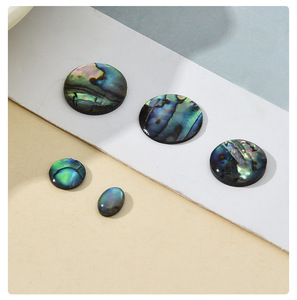 Abalone Shell Polissage Disques Décoratifs Pierre Lâche pour DIY Bijoux Incrustation Boucles D'oreilles Collier Vrai Crustacés En Gros - Product Image 4
