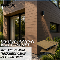 Panneaux et planches muraux WPC, composite bois-plastique, résistance aux UV, revêtement mural extérieur, panneau technique, façade extérieure, plafond