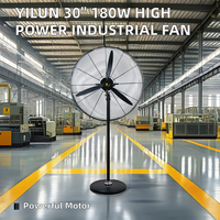 Kipas Angin Industri YiLun 30 Inch Heavy Duty Motor Daya Tinggi 180W Produsen Kipas Industri Kustomisasi untuk Kipas Industri