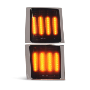 Feux de signalisation LED pour calandre avant, pour <span class=keywords><strong>Chevy</strong></span> C/K Tahoe Suburban <span class=keywords><strong>Silverado</strong></span> 1994-1998, feux de position latéraux de pare-chocs, clignotants dynamiques - Product Image 2