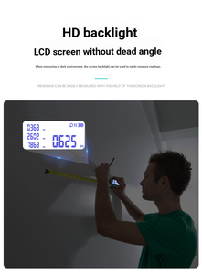 Télémètre MiLESEEY DT20 40m pour écran large, précision de 0,1 mm, affichage numérique 3 en 1, ruban à mesurer laser ABS - Product Image 5