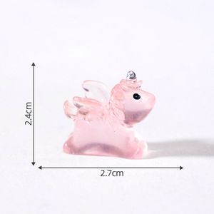 Figuras de Unicornio de Resina Luminosas, Mini Adornos de Unicornio que Brillan en la Oscuridad para Jardín, Paisaje, Acuario, Casa de Muñecas, Decoración - Product Image 6