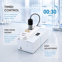Réservoir d'encre blanc 500 ml pour imprimante DTF DTG UV avec agitateur temporisé, alarme sonore et lumineuse de manque d'encre, filtre à air et double sortie pour solution d'encre
