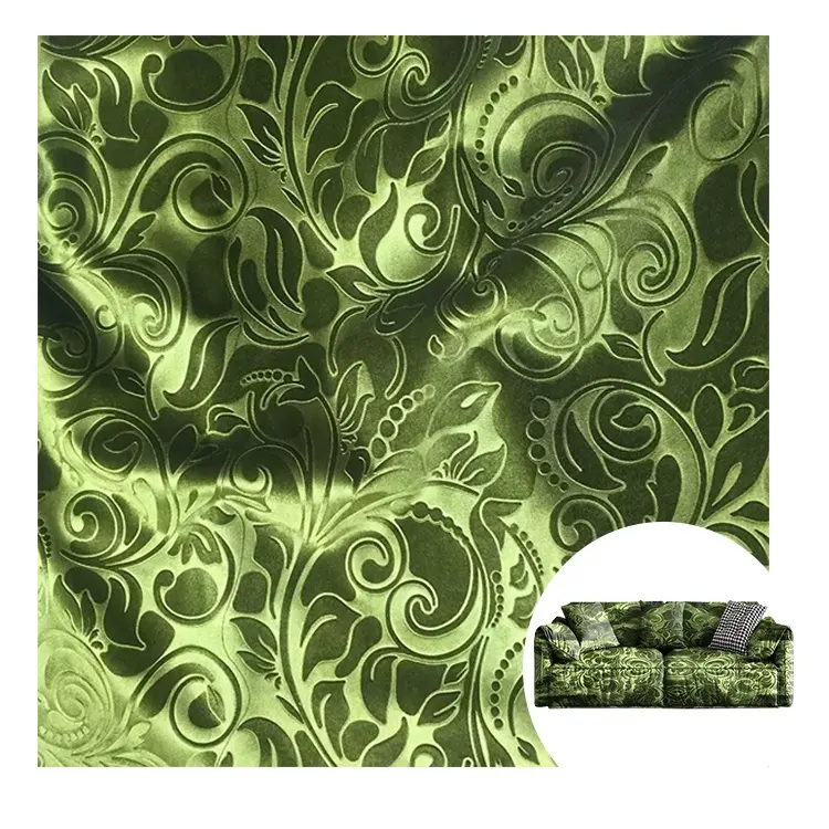Tappezzeria ometextile personalizzata 100% poliestere 3d velluto goffrato motivo broccato velluto goffrato floreale tessuto velluto corea