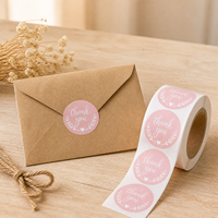 Autocollant à gratter rose en forme de cœur irrégulière, diamètre du noyau 3/4 pouce, pour enveloppes cadeaux, sacs et boîtes – Vente directe usine