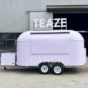 Remolque de Comida Móvil Personalizado Morado para Camioneta de Camping al Aire Libre, Precio de Fábrica - Product Image 1