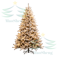 Sapins de Noël pré-éclairés 6 pieds LED artificiels pour extérieur et intérieur, vente en gros, fournisseur OEM, personnalisables