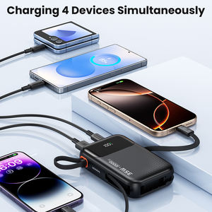 Batería Externa Compacta Toocki de 10000mAh con Doble Cable y Salida Máxima de 35W con Pantalla Digital para <span class=keywords><strong>Uso</strong></span> Diario con Móviles - Product Image 4