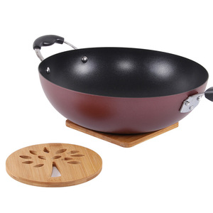 Ensemble de sets de table en bambou, ronds et carrés de 16 cm, isolants thermiques, pour la table, la salle à manger et la cuisine - Product Image 3