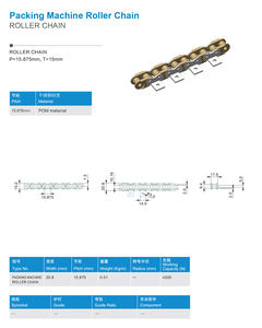 Buena Venta de Material POM Heavy Duty Harpacking Machnie cadenas de rodillos para sistema transportador - Product Image 5