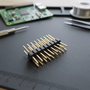 Connecteur à broches verticales Ariba Technology, pas de 2,54 mm, 1 rangée, en laiton, boîtier PBT, finition contact or, ignifuge UL94V-0, optimal - Product Image 2