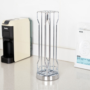 Support de rangement rotatif en métal pour capsules de café, ustensiles et vaisselle de bureau - Product Image 4