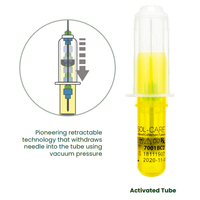 Support de tubes de prélèvement sanguin transparent, support de tubes jetables en plastique pour aiguilles multi-échantillons standard
