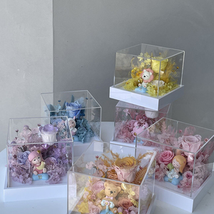 ไอเดียของขวัญวันวาเลนไทน์สิบสองราศีสัญลักษณ์รูปสัตว์เลี้ยงน่ารักจีนขายส่งของขวัญดอกกุหลาบนิรันดร์ - Product Image 6