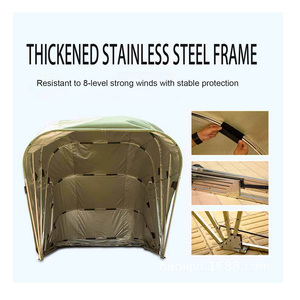 <span class=keywords><strong>Garage</strong></span> individuel moderne préfabriqué, abri en tente, PVC résistant, <span class=keywords><strong>bois</strong></span>, métal, design pliable portable pour une utilisation en intérieur et en extérieur - Product Image 5