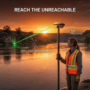 รุ่นสากล Unistrong G30 Pro เลเซอร์ RTK GPS กล้องคู่ GNSS พร้อมซอฟต์แวร์ SurvStar ที่อัปเกรดได้ กล้องคู่ และระยะ 30 เมตร - Product Image 2