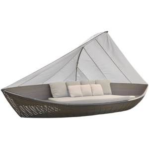 Canapé de jardin créatif pour hôtel, séjour à domicile, loisirs en plein air, mobilier de jardin, canapé en <span class=keywords><strong>bambou</strong></span> avec auvent pour site panoramique - Product Image 3