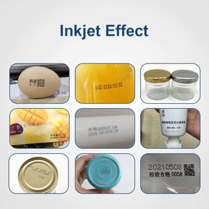 Imprimante jet d'encre industrielle CE automatique à plat pour petits caractères, machine de codage rapide et de marquage de date pour applications PVC - Product Image 6