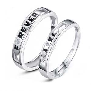 Anillos de Pareja al por Mayor de China, Plata de Ley 925 para Boda, Compromiso, Joyería, Anillos de Pareja - Product Image 4