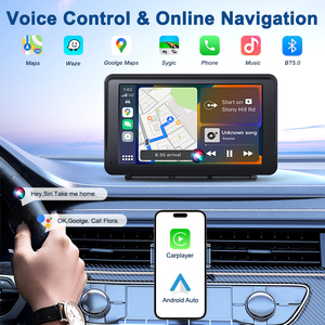 Pantalla CarPlay de 7 ", Kits de Monitor de cámara trasera de electrónica automotriz Android, módulo de Audio actualizado, altavoz incorporado Bluetooth FM - Product Image 4
