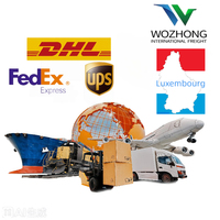 Transitaire aérien DDP Luxembourg, livraison express porte-à-porte en 5-7 jours, agent d'approvisionnement DHL UPS FedEx