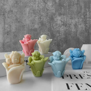 Bougie ange bébé moule en silicone aromathérapie bricolage savon fait main compagnon cadeau grinder - Product Image 2