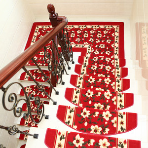 Customized New Design anti slip indoor adhesive polyester stair tread carpet Maty - Product Image 4