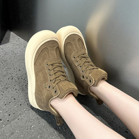 Baskets montantes pour femmes en daim à semelle épaisse, style décontracté Campus, chaussures robustes, tailles adultes 35 36 37 38 39 40 41 42