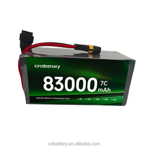 Batterie au lithium pour drone d'origine usine 83000 mAh 323 Wh/kg 3,95 V 7C personnalisée à semi-conducteurs 88000 Batterie de drone 88000 - Product Image 1
