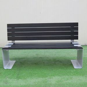 Tablillas de madera para muebles de calle, banco público al aire libre, venta al por mayor de fábrica, Banco de hierro fundido - Product Image 3