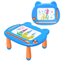 Tableau magnétique à thème animalier pour peinture et graffiti, adapté aux enfants de 2 à 3 ans, pour leur table de dessin