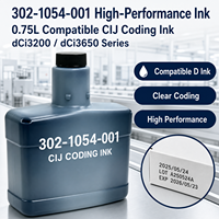 Encre C q302-1054-001 0,75L pour imprimante à jet d'encre continu série qCi3200 qCi3650, encre de marquage industrielle de qualité supérieure