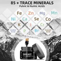 Resina de Shilajit del Himalaya Pura de Marca Privada Bioby OEM, 30 g, Más de 85 Minerales, Ácido Fúlvico, Suplemento para Energía y Apoyo Inmunológico