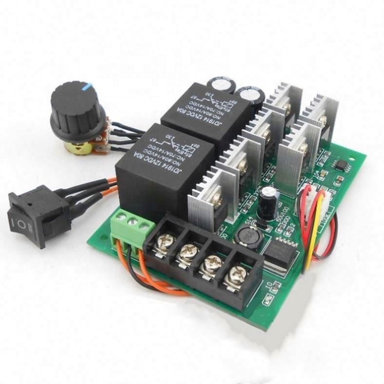 PWM DC Motor Drehzahlregler 12-36V, 6A, Mit Vor-/Rückwärtsfunktion & 270° Potentiometer