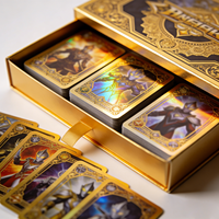 Cartes TCG personnalisées, originales, thème Romance, très demandées, chinoises, japonaises, avec art diamanté dessiné à la main, packs de cartes anime, protège-cartes, jeu