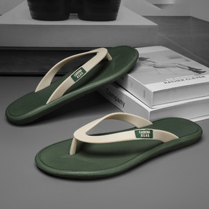 Men's Summer <b>Flip</b> <b>Flops</b> Casual Non Slip EVA Sole Outdoor Indoor Beach <b>Slippers</b> Black Green Size 39-44 - Product Image 4
