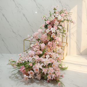 Flores Artificiales de Seda y Plástico, Tiras Colgantes en Cascada para Decoración de Ventanas, Banquetes de Cumpleaños, Escenarios de Boda y Compromisos - Product Image 5