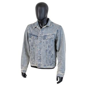 Veste en jean pour homme TOPSHOW DENIM, design original 2025, style cowboy, boutonnée, vintage, lavée, vêtement de travail, veste en jean pour homme - Product Image 1