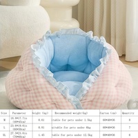 Accessoires pour Animaux Chien Chat Produit Luxe Mignon Dentelle Chien Chat Lit Équipement de Sommeil Grotte Nid pour Chien Chat