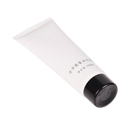 Tube cosmétique transparent en plastique sans BPA pour lotion corporelle et crème solaire, avec bouchon à vis, couleur personnalisée, souple et flexible