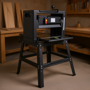 Cepilladora de madera de 12.5 pulgadas y 1500W, de sobremesa, con doble cuchilla, velocidad de alimentación de 315 mm, plegable, con interfaz de extracción de polvo y soporte - Product Image 2