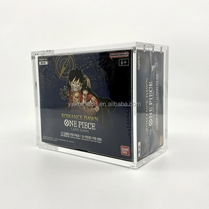 กล่องอะคริลิคกันกระแทกสำหรับใส่การ์ดสะสม One Piece Booster รุ่น OP-01 ป้องกันรังสียูวี พร้อมจอแสดงผลภาษาอังกฤษ - Product Image 1
