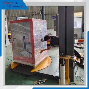 Macchina per Imballaggio con Tavola Rotante Semi-Automatica a Motore Elettrico per <span class=keywords><strong>Film</strong></span> Plastico <span class=keywords><strong>Estensibile</strong></span> con Funzione di Taglio Pellicola - Product Image 2