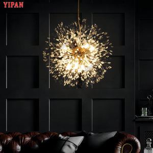 ألعاب نارية فاخرة رائعة شكل مصباح زجاجي قلادة فيلا فندق معلقة ثريا ليد - Product Image 3